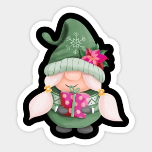 Retro Pink Santa Claus Vintage Styles Sticker